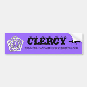 Erisian Clergy Bumper Sticker