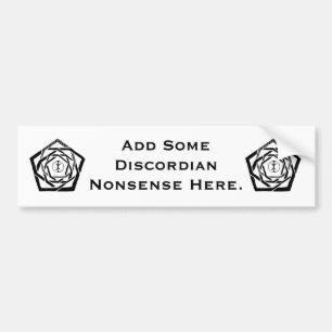 Erisian Mandala Reverse Bumper Sticker