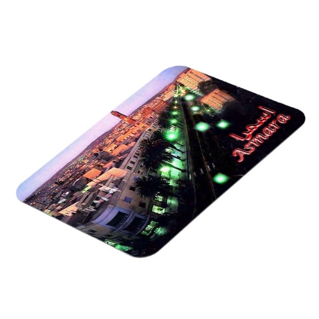 Eritrea - Asmara Night - Magnet (Left Side)