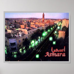 Eritrea - Asmara Night - Poster