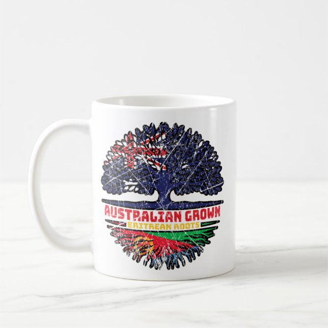 Eritrea Eritrean Australian Australia Tree Roots Coffee Mug (Left)