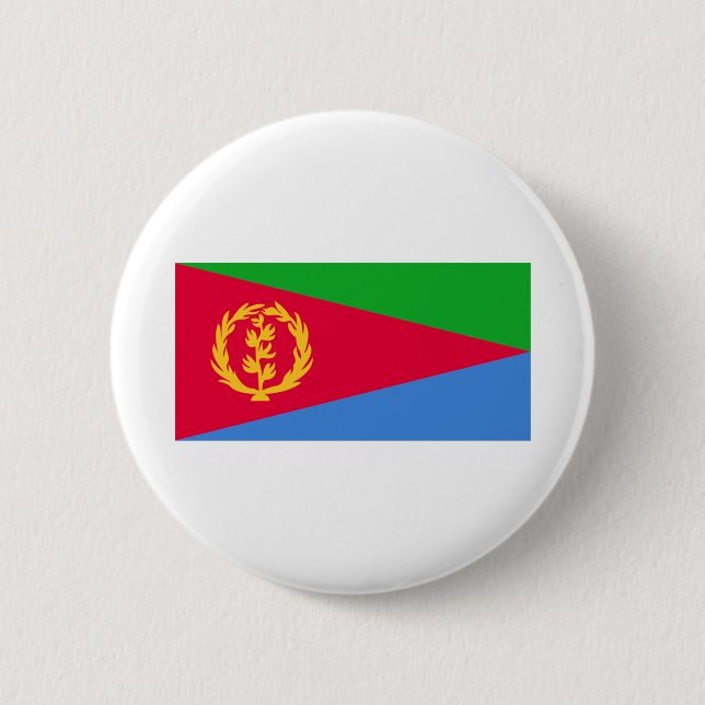 Eritrea Flag 6 Cm Round Badge (Front)