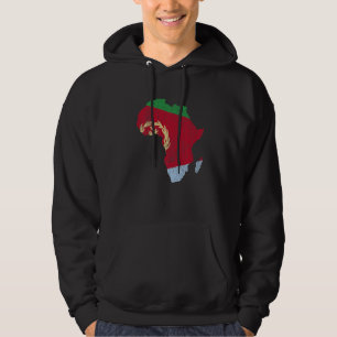 Eritrea Flag Africa Continent Silhouette Gift for Hoodie