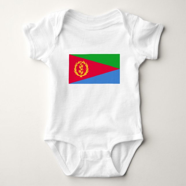 Eritrea Flag Baby Bodysuit (Front)