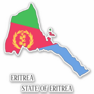 Eritrea Flag Charming Patriotic Map