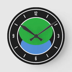 Eritrea Flag Elegant Round Clock