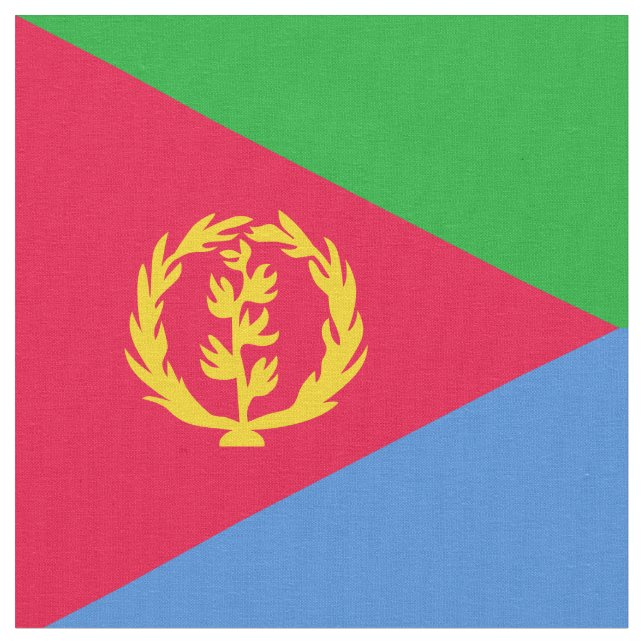 Eritrea flag fabric (Close Up)
