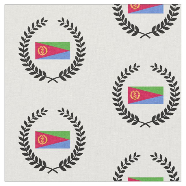 Eritrea Flag Fabric (Close Up)