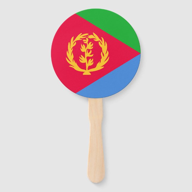 Eritrea Flag Hand Fan (Front)