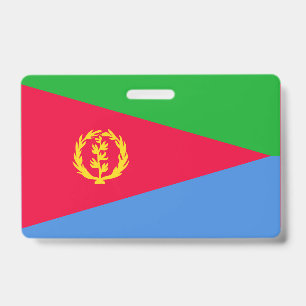 Eritrea flag ID badge