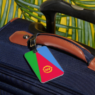 Eritrea flag luggage tag