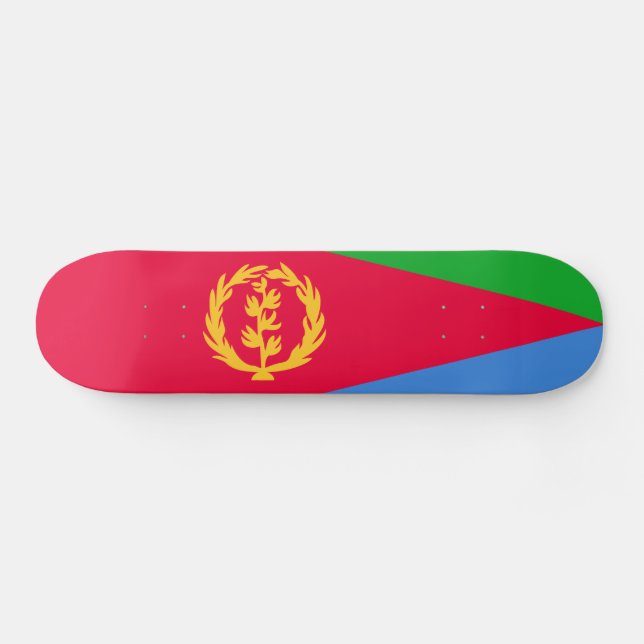 Eritrea Flag Skateboard (Horz)