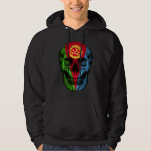 Eritrea Flag Skull Eritrean Roots Proud Patriotic Hoodie