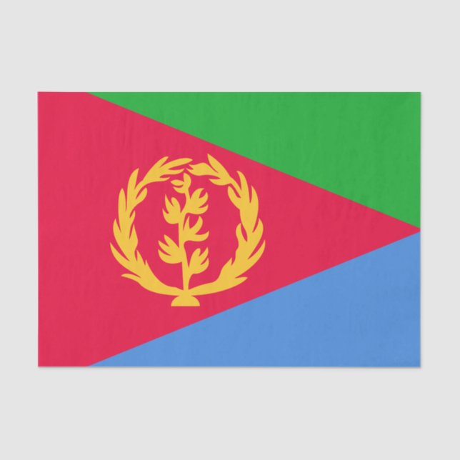 Eritrea Flag Tissue Paper (Front)