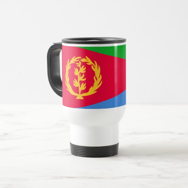 Eritrea Flag Travel Mug (Front Left)