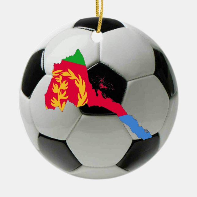 Eritrea football soccer ornament (Front)