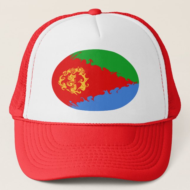 Eritrea Gnarly Flag Hat (Front)