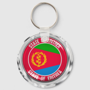Eritrea Round Emblem Key Ring
