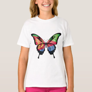 Eritrea Swallowtail Butterfly Flag Sticker T-Shirt