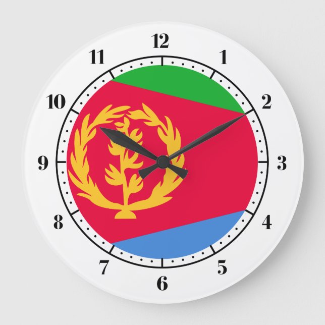 Eritrean flag Clocks (Front)