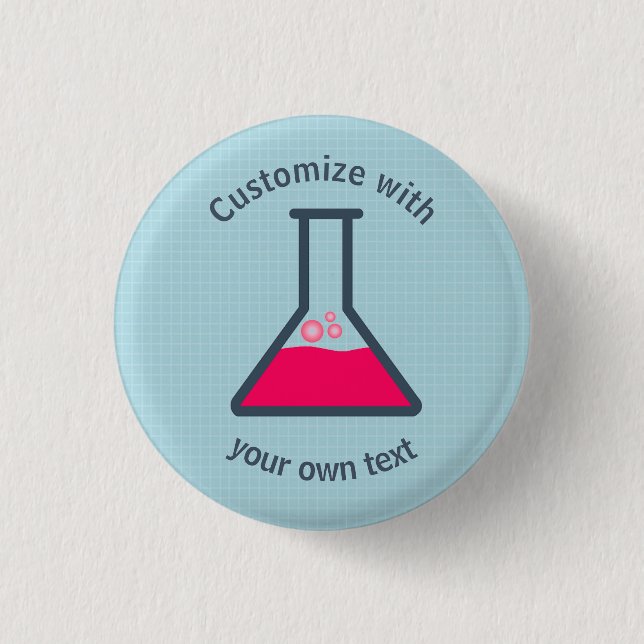 Erlenmeyer Flask 3 Cm Round Badge (Front)