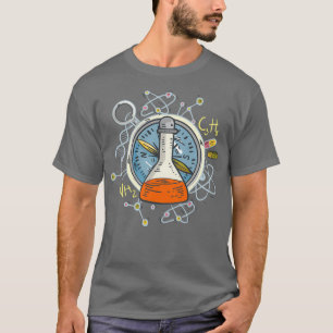 Erlenmeyer Flask Test Tube Chemistry Science T-Shirt