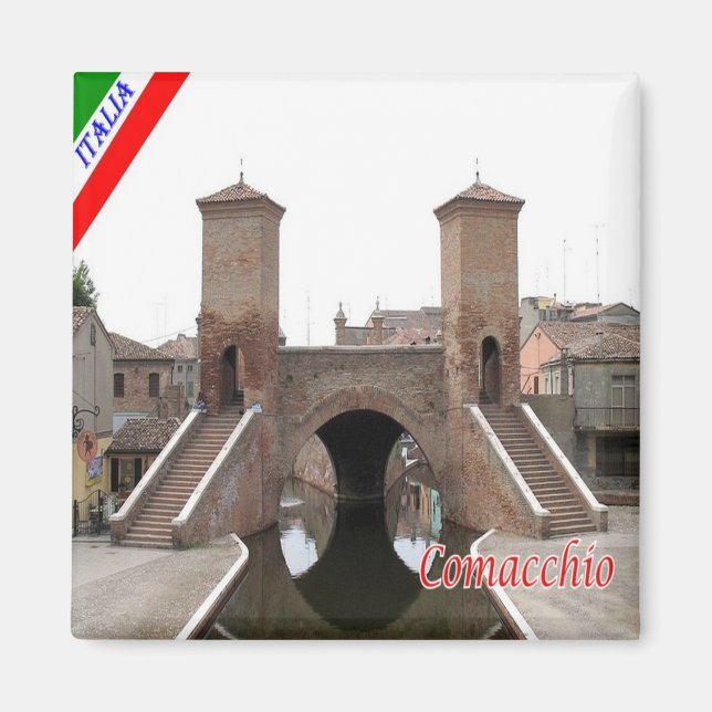 ERM003 COMACCHIO - Emilia Romagna  Italy - Fridge  Magnet (Front)