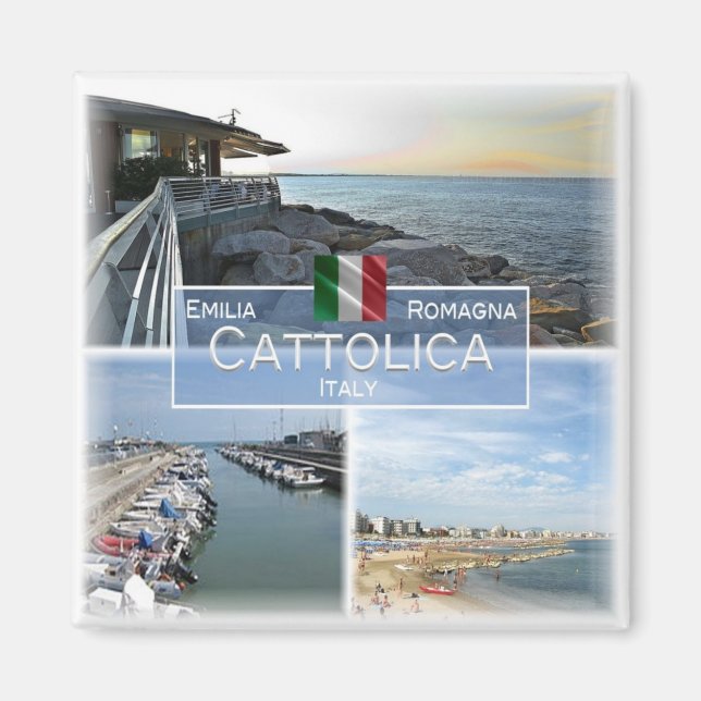 ERM034 CATTOLICA, Emilia Romagna, Italy, Fridge Magnet (Front)
