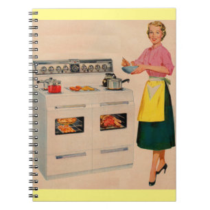 Erma and her double-barrelled oven spiral notebook