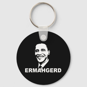 ERMAHGERD OBAMA.png Key Ring
