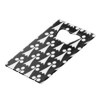 Ermine Pattern, Mediaeval Pattern, White on Black