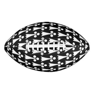Ermine Pattern, Mediaeval Pattern, White on Black Football