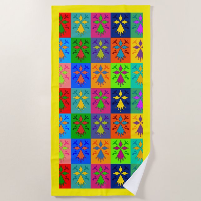 Ermine Pop Beach Towel (Front)