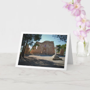 Ermita de Santa Bárbara Facade, Lliria, Valencia Card