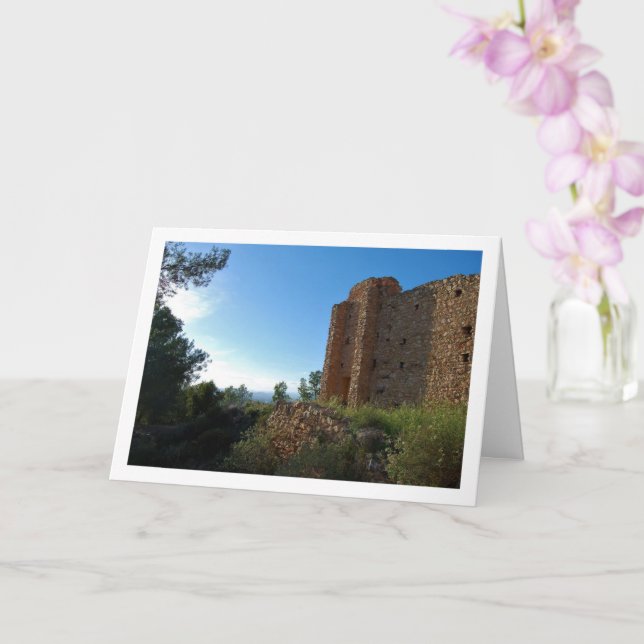 Ermita de Santa Bárbara, Valencia, Spain Card (Orchid)