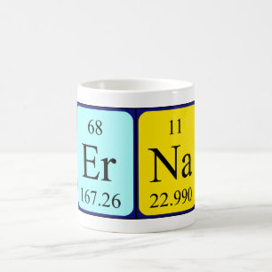 Erna periodic table name mug