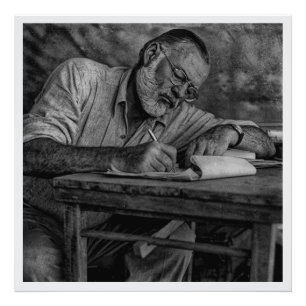 Ernest Hemingway in Kenya Photo Print