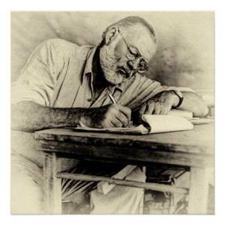 Ernest Hemingway in Kenya Poster