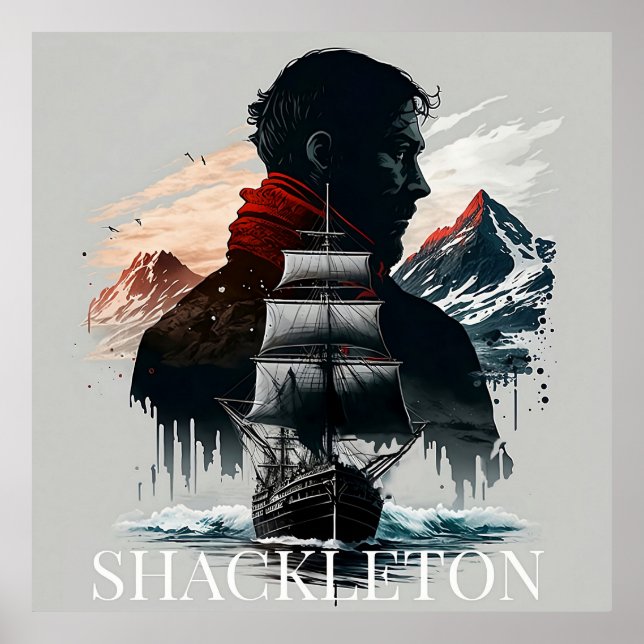 Ernest Shackleton Poster (Front)