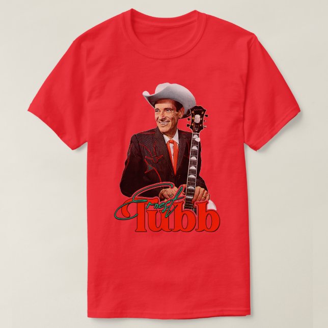 Ernest Tubb Classic Country Honky Tonk Tribute T-Shirt (Design Front)