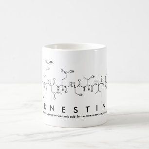 Ernestina peptide name mug