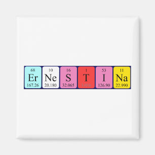 Ernestina periodic table name magnet