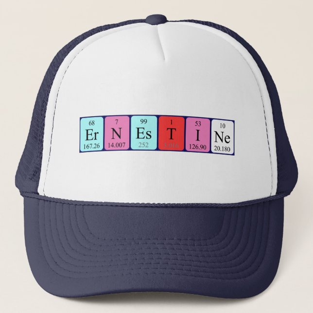 Ernestine periodic table name hat (Front)