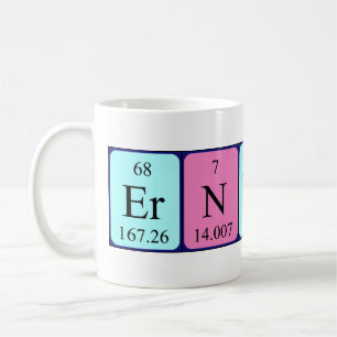Ernestine periodic table name mug