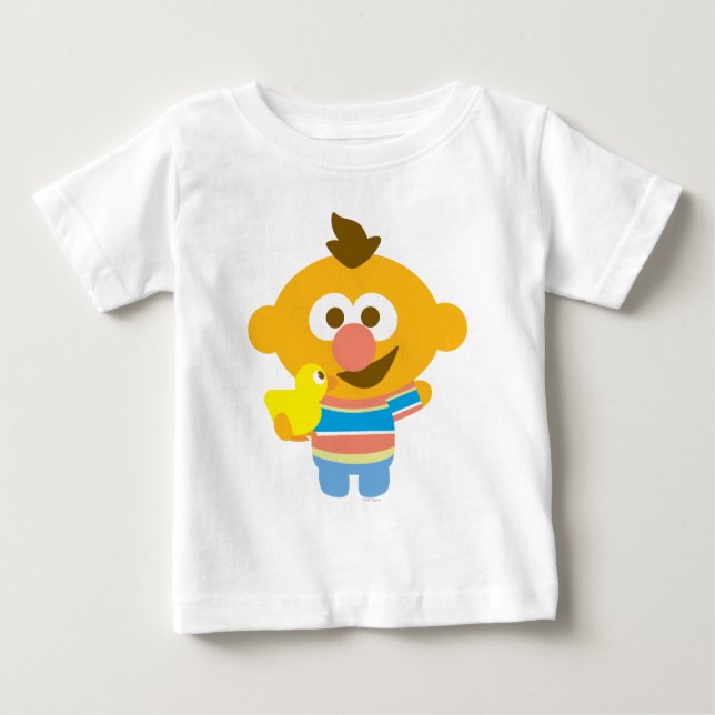 Ernie Baby Face and Duckie Baby T-Shirt (Front)