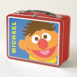 Ernie Face   Add Your Name Metal Lunch Box