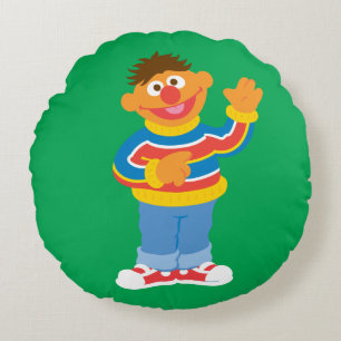 Ernie Graphic Round Cushion
