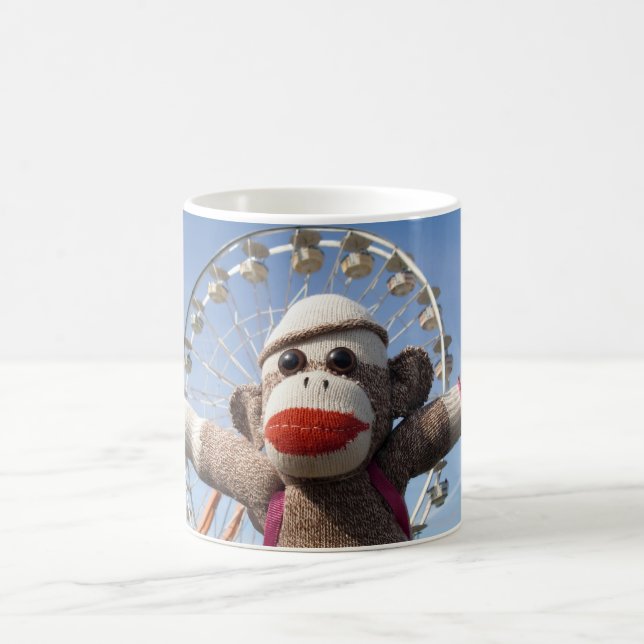 Ernie the Sock Monkey Ferris Wheel Mug (Center)