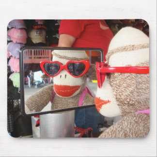Ernie the Sock Monkey Sunglasses Mousepad