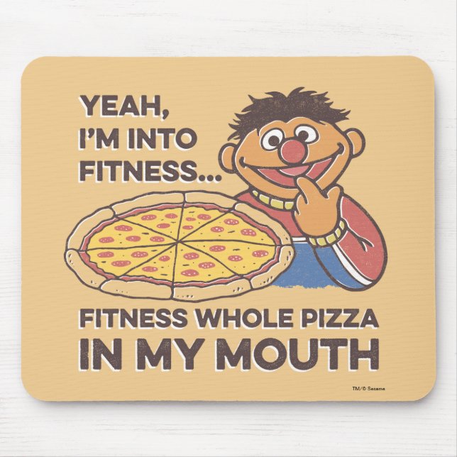 ErnieYeah, I'm into Fitness Mouse Pad (Front)